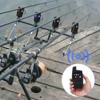 MOUNCHAIN Wireless Horgász Bite Alarm 5 db Digitális Kapásjelző Vízálló 4 Adó 1 Vevő 7
