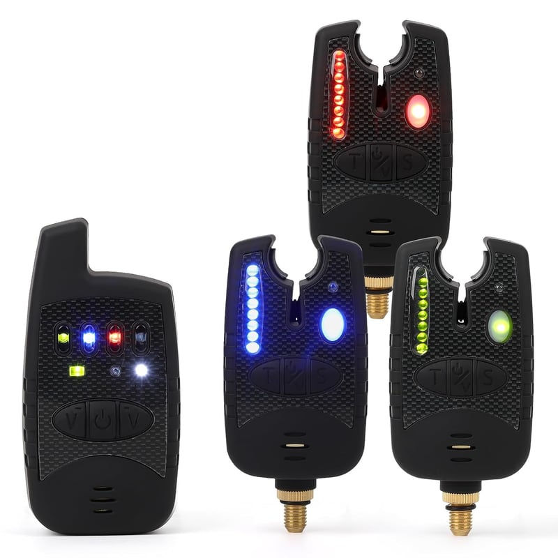 MOUNCHAIN Wireless Horgász Kapásjelző Szett 4 db Digitális Ponty Riasztó Vízálló