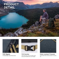 Mountaintop 35L turistický batoh pre mužov a ženy s pláštenkou – ľahký turistický batoh na outdoorové túry 3