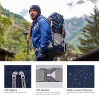 MOUNTAINTOP 70L Trekking Hátizsák Esővédővel Férfi Női Túrázáshoz Kempingezéshez 6
