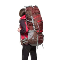 Turistický batoh MOUNTAINTOP 70L s pláštenkou - čierny 2