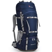 Turistický batoh MOUNTAINTOP 70L s pláštenkou - tmavomodrý 1