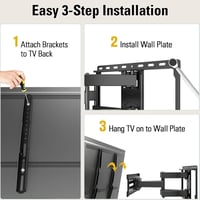 Mounting Dream dönthető forgó TV fali tartó 66-140 cm OLED LCD LED tévéhez 5