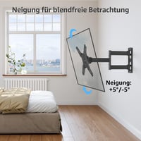 Nástenný držiak na TV MOUNTUP EU0030 pre 14-42 palcové LED, LCD a OLED televízory a monitory, otočný a sklopný o 180°, max. 20 kg, VESA 200x200 mm 5
