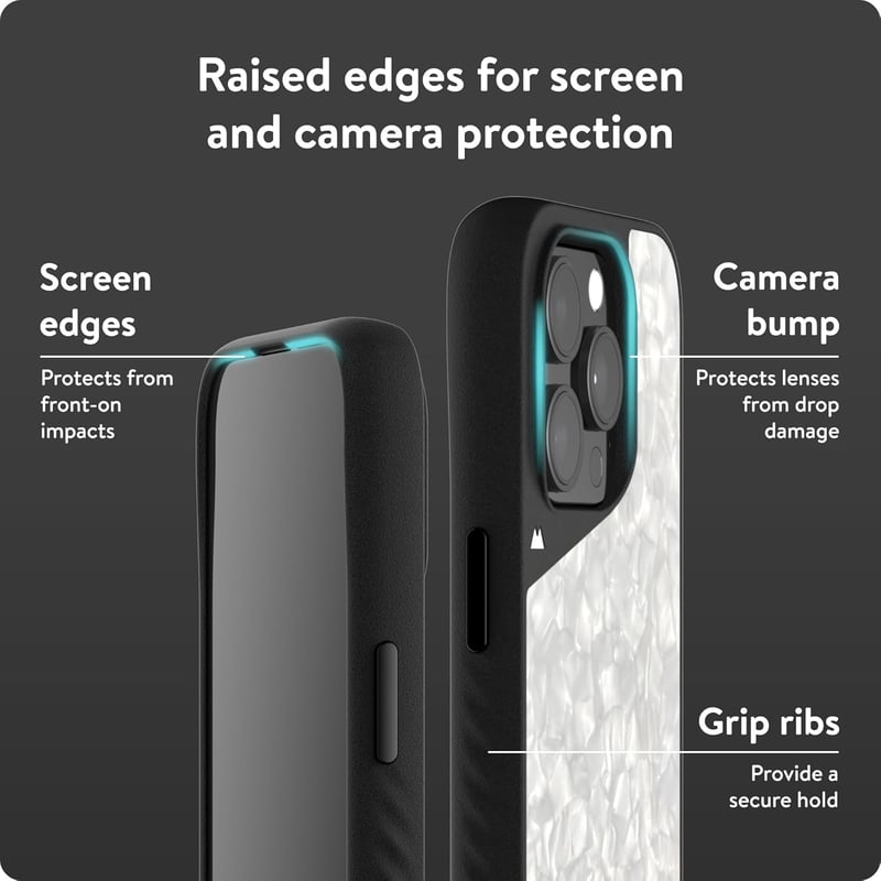 Mous iPhone 15 Pro Tok MagSafe Kompatibilis - Limitless 5.0 Védőtok Ezüst Gyöngy Színben - Prémium Mobiltelefon Tok