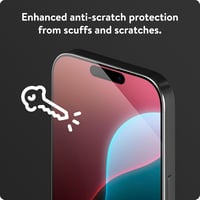 Mous iPhone 16 Pro Edzett Üveg Képernyővédő Fólia, 9H Keménység, Víz- és Olajálló Bevonat, 2 db-os Csomag, Teljes Felszerelés 4
