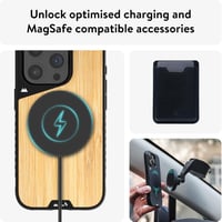 Mous Limitless 5.0 Bambusz Tok iPhone 15 Pro Készülékhez - MagSafe Kompatibilis Védőtok Csúszásgátló Felülettel és Erős Védelemmel 5