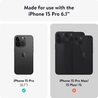 Mous iPhone 15 Pro Tok MagSafe Kompatibilis - Limitless 5.0 Védőtok Ezüst Gyöngy Színben - Prémium Mobiltelefon Tok 6