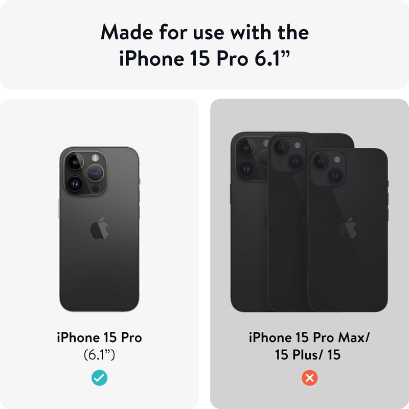 Mous iPhone 15 Pro Tok MagSafe Kompatibilis - Limitless 5.0 Védőtok Ezüst Gyöngy Színben - Prémium Mobiltelefon Tok