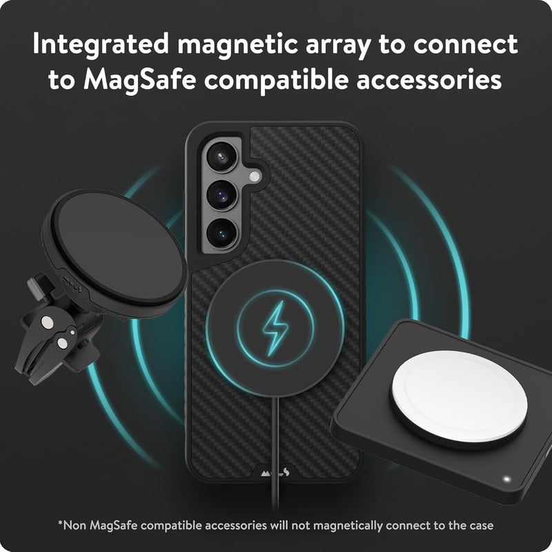 Mous Samsung Galaxy S24 Plus MagSafe tok szénszálas védelemmel ütésálló