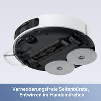 Robotický vysávač Mova E40 Ultra s funkciou mopovania, 19 000 Pa, automatické vyprázdňovanie, mopovacia hlavica MaxiReach, 80 ml nádržka na vodu, stanica typu všetko v jednom, 4