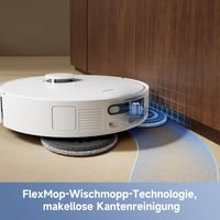 Robotický vysávač Mova E40 Ultra s funkciou mopovania, 19 000 Pa, automatické vyprázdňovanie, mopovacia hlavica MaxiReach, 80 ml nádržka na vodu, stanica typu všetko v jednom, 3