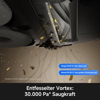 Robotický vysávač MOVA P70 Pro Ultra so sacím výkonom 30 000 Pa, v čiernej farbe 3