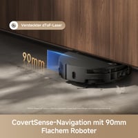 Robotický vysávač a mop Mova S70, 28 000 Pa, mopovanie čistou vodou, vyhýbanie sa prekážkam pomocou DToF a líniového lasera, výška 90 mm, výsuvný mop 5