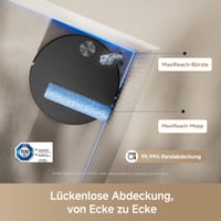 Robotický vysávač a mop Mova S70, 28 000 Pa, mopovanie čistou vodou, vyhýbanie sa prekážkam pomocou DToF a líniového lasera, výška 90 mm, výsuvný mop 6