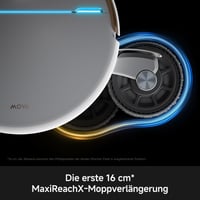 Robot aspirator Mova V70 Ultra Complete X, perie laterală dublă extensibilă și mop MaxiReachX, putere de aspirare 40.000 Pa, presiune 15N, 300 RPM, înălțime 9 cm 3