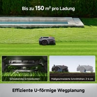 Robotska kosilica Mova ViAX 500 bez granične žice, za površine do 600 m², 360° LiDAR i Dual AI Vision, inteligentno izbjegavanje prepreka, košnja uz rubove, aplikacija 4