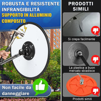 Oglindă rutieră convexă din acril Moveland de 15 inchi, oglindă reglabilă cu unghi larg pentru alee și garaj, 160 de grade, pentru interior și exterior 2
