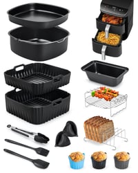 Set de 15 accesorii pentru friteuză cu aer cald MOWETOO pentru Cosori Turbo Tower Pro - Pachet accesorii pentru friteuză cu aer cald 1