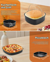 Set de 15 accesorii pentru friteuză cu aer cald MOWETOO pentru Cosori Turbo Tower Pro - Pachet accesorii pentru friteuză cu aer cald 4
