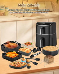 Set de 15 accesorii pentru friteuză cu aer cald MOWETOO pentru Cosori Turbo Tower Pro - Pachet accesorii pentru friteuză cu aer cald 2