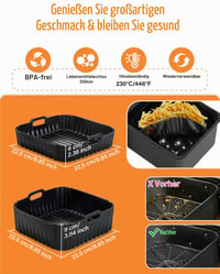 Set de 15 accesorii pentru friteuză cu aer cald MOWETOO pentru Cosori Turbo Tower Pro - Pachet accesorii pentru friteuză cu aer cald 3