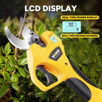 Mowis Elektromos Metszőolló 30mm LCD Kijelzővel 2x2Ah Akkumulátorral 5