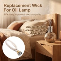 Mowpiny Zamjenski fitilj za Lampe Berger mirisnu svjetiljku s katalitičkim plamenikom, aromaterapijski difuzor, grijač eteričnih ulja, 16 cm x 18 mm 3