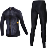 Moxilyn Férfi Kerékpáros Dres Hosszú Ujjú + Párnázott Kerékpáros Nadrág Szett - XXL, 2 2