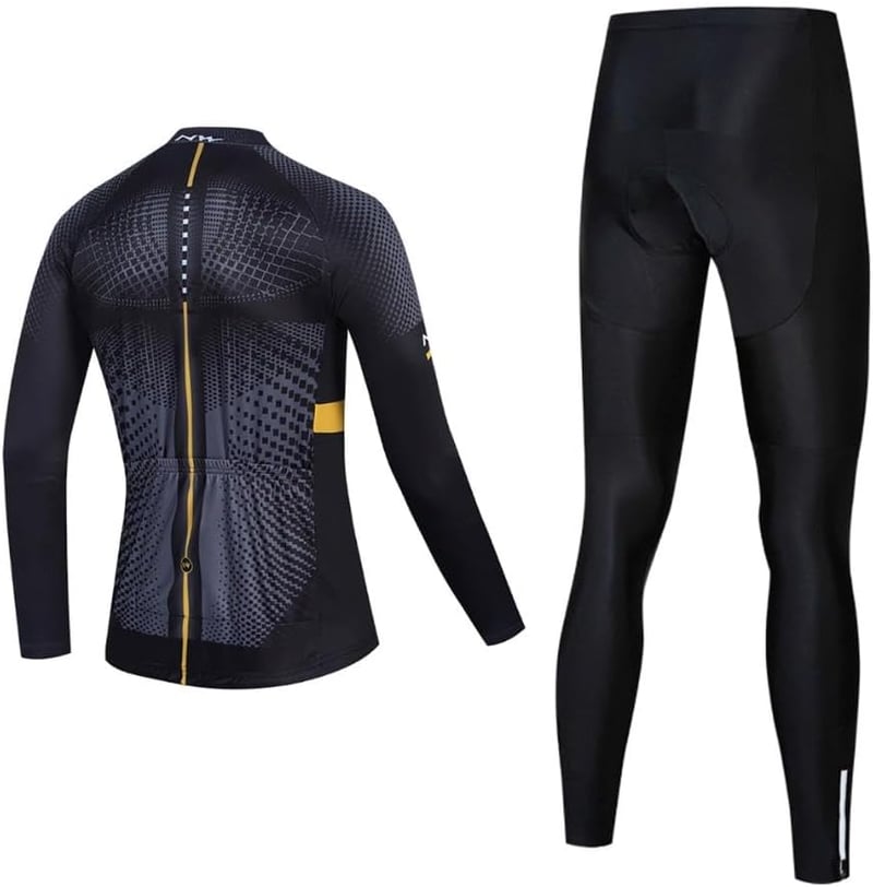 Moxilyn Férfi Kerékpáros Dres Hosszú Ujjú + Párnázott Kerékpáros Nadrág Szett - XXL, 2
