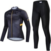 Moxilyn Férfi Kerékpáros Dres Hosszú Ujjú + Párnázott Kerékpáros Nadrág Szett - XXL, 2 1