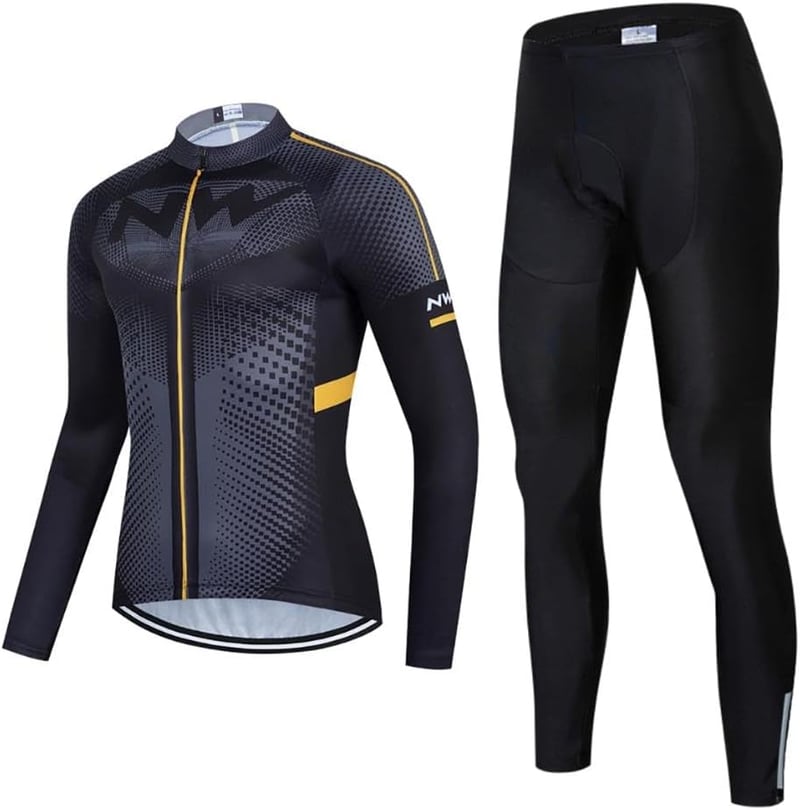 Moxilyn Férfi Kerékpáros Dres Hosszú Ujjú + Párnázott Kerékpáros Nadrág Szett - XXL, 2