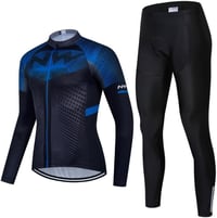 Moxilyn Férfi Kerékpáros Dres Hosszú Ujjú + Rövidnadrág 20D Gel Üléspárnával - XXL, 9 1