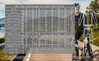 Moxilyn férfi kerékpáros ruházat szett hosszú ujjú MTB nadrág 20D párnázott - XL, 4 6