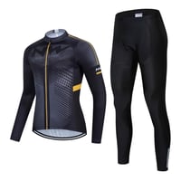 Pánska cyklistická súprava Moxilyn, dres s dlhým rukávom + nohavice s 20D gélovou vložkou - XXL, 2 1