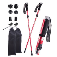Teleskopické turistické palice Moxilyn skladacie, s tlmením nárazov - 36-130 cm - 2 ks 2