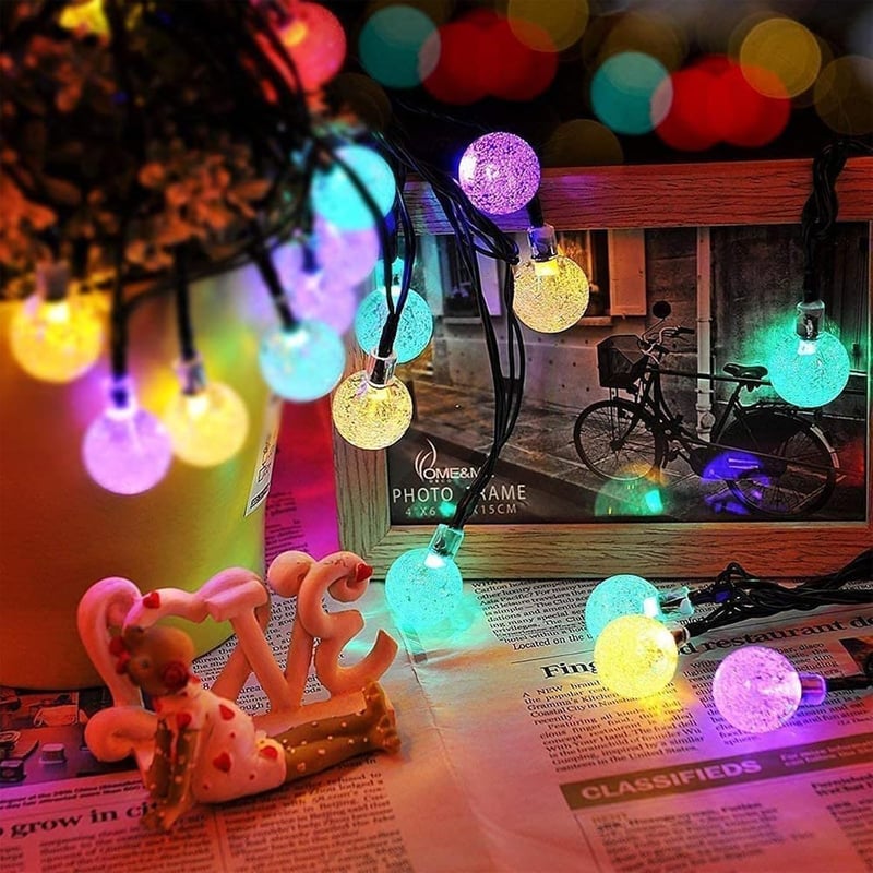 Moxled Napelemes Tündérfények Kerthez 11m 60 LED Vízálló 8 Mód