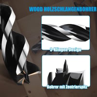 MOXPIFY fa fúró spirál bit 32 x 155 mm központi csúccsal E 9,5 szár puha és kemény fához 6