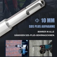 MOXPIFY SDS Plus betonfúró szár 12 x 360 mm, 4 keményfém vágóélű dupla spirál kő beton és természetes kő ütvefúróhoz 4