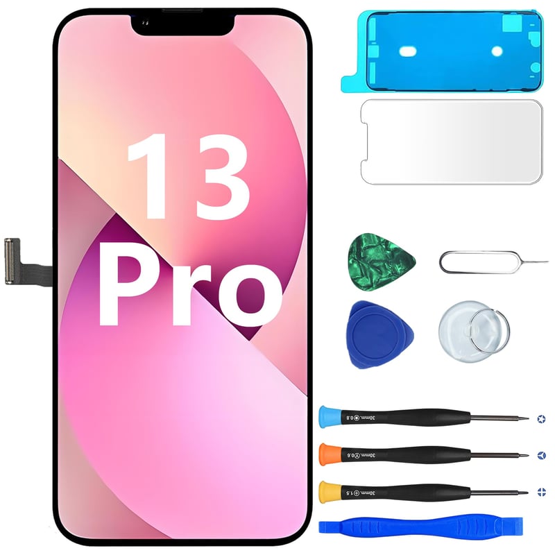 MP+ LCD kijelző iPhone 13 Pro-hoz csereképernyő kerettel és szerszámokkal