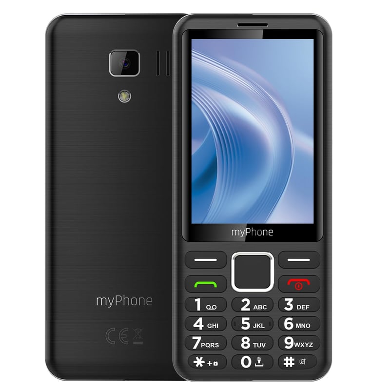 Mobilný telefón myPhone 3510 LTE pre seniorov, odomknutý na všetky siete, tlačidlový telefón s 4G, 3,5-palcový displej, veľké tlačidlá, Dual SIM, čierny