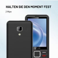 Mobilný telefón myPhone 3510 LTE pre seniorov, odomknutý na všetky siete, tlačidlový telefón s 4G, 3,5-palcový displej, veľké tlačidlá, Dual SIM, čierny 7