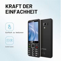 Mobilný telefón myPhone 3510 LTE pre seniorov, odomknutý na všetky siete, tlačidlový telefón s 4G, 3,5-palcový displej, veľké tlačidlá, Dual SIM, čierny 6