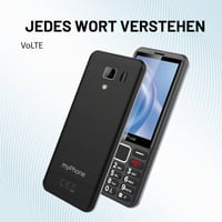 Mobilný telefón myPhone 3510 LTE pre seniorov, odomknutý na všetky siete, tlačidlový telefón s 4G, 3,5-palcový displej, veľké tlačidlá, Dual SIM, čierny 4