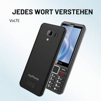 Mobilný telefón myPhone 3510 LTE pre seniorov, odomknutý na všetky siete, tlačidlový telefón s 4G, 3,5-palcový displej, veľké tlačidlá, Dual SIM, čierny 9