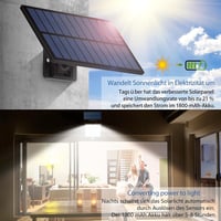 MPJ 105 LED napelemes kültéri lámpa mozgásérzékelővel IP65 vízálló 2db 2