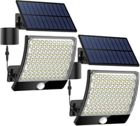 MPJ 105 LED napelemes kültéri lámpa mozgásérzékelővel IP65 vízálló 2db 1