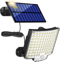 MPJ 106 LED napelemes kültéri fali lámpa mozgásérzékelővel, IP65 vízálló, 120° világítási szög 1