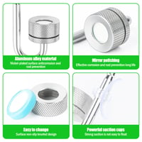 Difuzor CO2 MplehDa pentru acvariu, atomizor de dioxid de carbon din aliaj de aluminiu, cu ventuze și tub în formă de U, pentru plante de apă dulce 4
