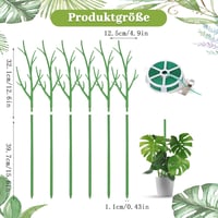 MQHUAYU 6 db 70 cm Növénytámasz Szobanövényekhez, Kúszónövény Tartó Cserépnövényekhez 3
